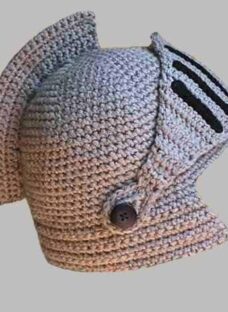 Gorro Tejido Al Crochet Modelo Medieval