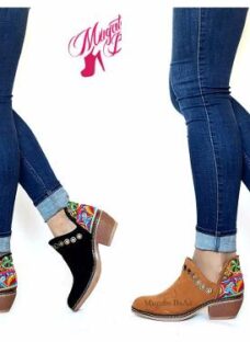 Zapatos Texanas Mujer Cuero Gamuza  Pretemporada Otoño 2017