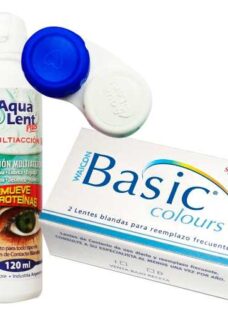 Lentes Contacto Trikolor Basic Colours +aqualent120 +estuche